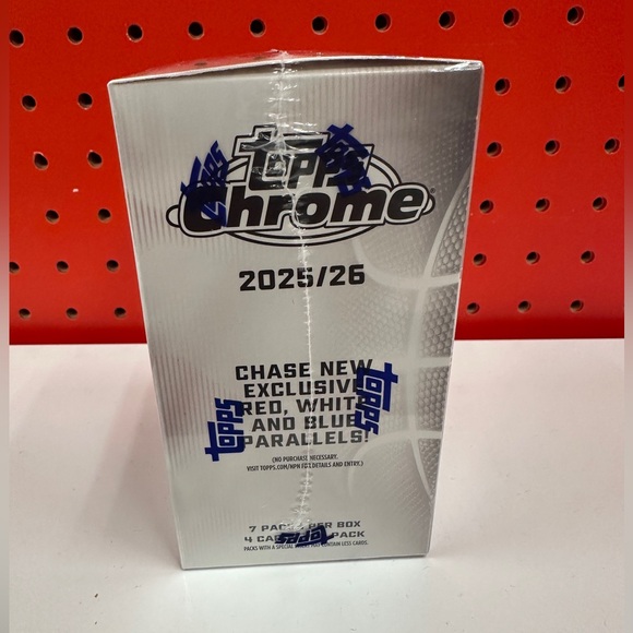 2025-26 Topps Chrome Basketball Blaster Box NEW Sealed From Topps Hobby Box - Picture 4 of 5